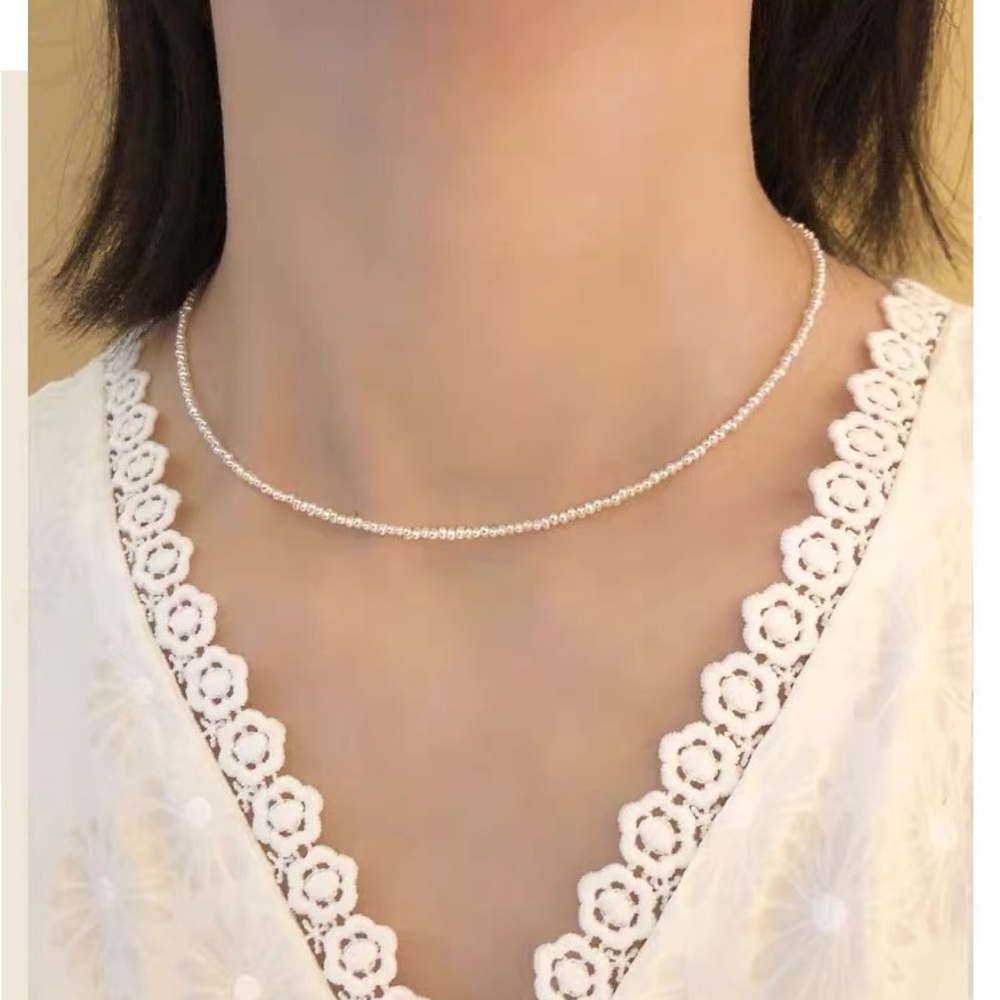 2mm Freshwater Pearls Necklace